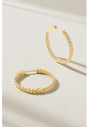 Anita Ko - Luna 18-karat Gold Diamond Hoop Earrings - One size