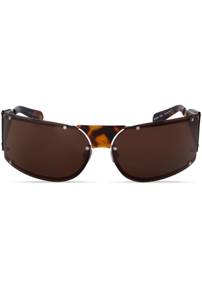 Off-White Eyewear Kenema oversized sunglasses - Brown