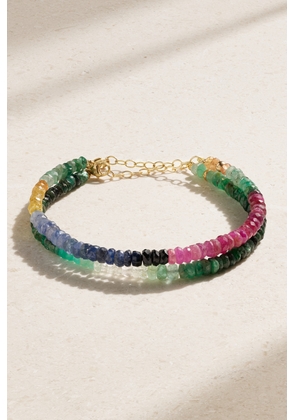 JIA JIA - + Net Sustain Set Of Two 14-karat Gold, Sapphire And Emerald Bracelets - Green - One size