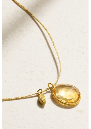 Pippa Small - 18-karat Gold Citrine Necklace - One size