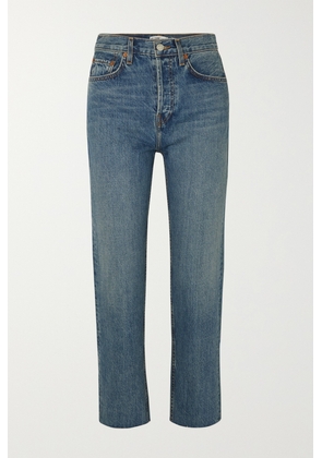 RE/DONE - 70s High Rise Stove Pipe Straight-leg Jeans - Blue - 23,24,25,26,27,28,29,30,31,32