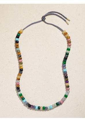 Carolina Bucci - Forte Beads Moonbow 18-karat Gold And Lurex Multi-stone Necklace Kit - Blue - One size