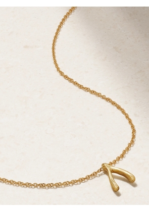 Jennifer Meyer - Mini Wishbone 18-karat Gold Necklace - One size
