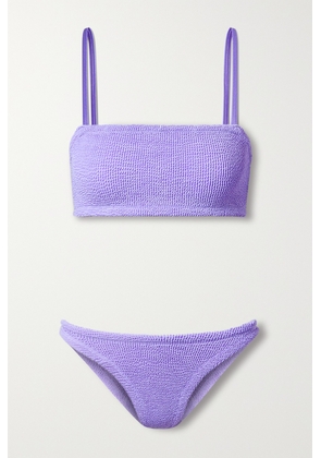 Hunza G - + Net Sustain Gigi Seersucker Bikini - Purple - One size