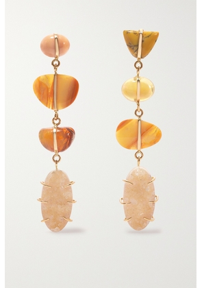 Melissa Joy Manning - 14-karat Recycled Gold, Opal And Druzy Earrings - One size