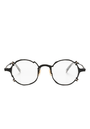 MASAHIROMARUYAMA asymmetric round-frame glasses - Black