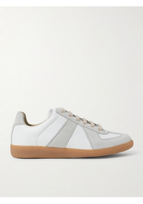 Maison Margiela - Replica Leather And Suede Sneakers - Off-white - IT35,IT35.5,IT36,IT36.5,IT37,IT37.5,IT38,IT38.5,IT39,IT39.5,IT40,IT40.5,IT41