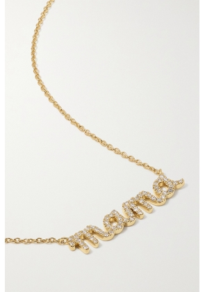 Sydney Evan - Mama 14-karat Gold Diamond Necklace - One size