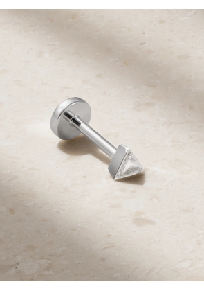 MARIA TASH - 3mm Invisible 18-karat White Gold Diamond Earring - One size