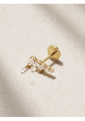 MARIA TASH - 11mm Invisible Crescendo 18-karat Gold Diamond Earring - L,R