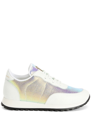 Giuseppe Zanotti holographic-effect low-top sneakers - White