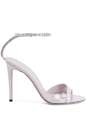 Giuseppe Zanotti crystal-embellished high-heeled sandals - Purple