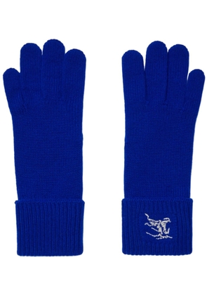 Burberry fine-knit full-finger gloves - Blue