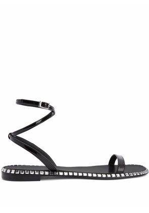 Giuseppe Zanotti Bellatriks flat sandals - Black