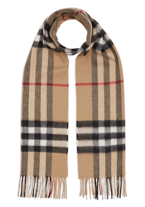 Burberry cashmere Classic Check scarf - Brown