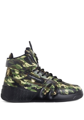 Giuseppe Zanotti Talon camouflage high-top sneakers - Green