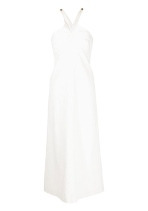 Rosetta Getty halterneck-detail maxi dress - White