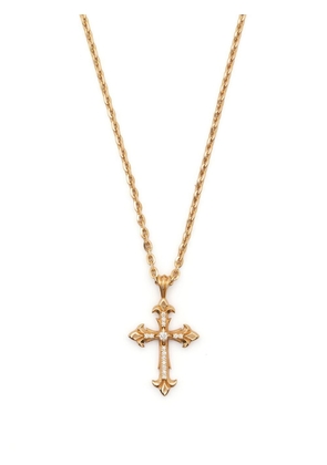 Emanuele Bicocchi Fleury cross-pendant necklace - Gold