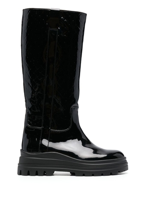 Fratelli Rossetti high-shine finish knee-length boots - Black