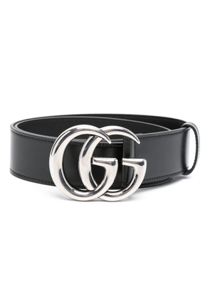 Gucci double G leather belt - Black