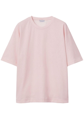 Burberry EKD-print cotton T-shirt - Pink