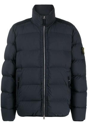 Stone Island Compass-patch padded down jacket - Blue