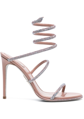 René Caovilla Cleo 105mm rhinestone-embellished sandals - Pink