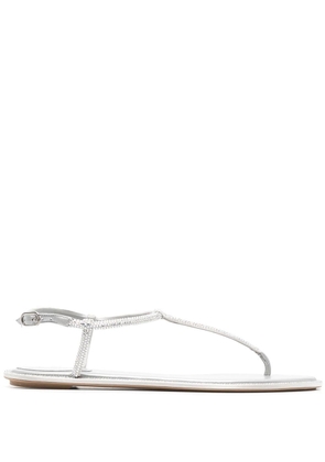 René Caovilla crystal-embellished sandals - Grey