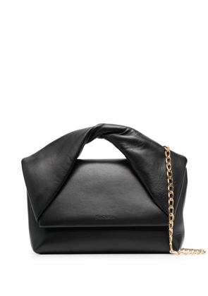 JW Anderson medium Twister leather crossbody bag - Black