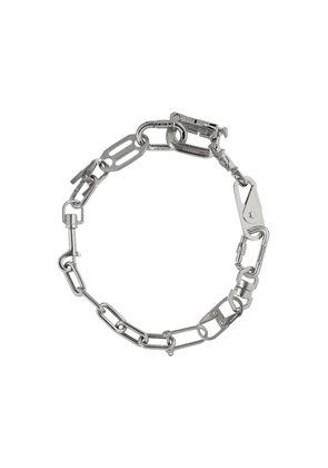 AMBUSH carabiner clip necklace - Metallic