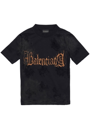 Balenciaga Heavy Metal-artwork cotton T-shirt - Black