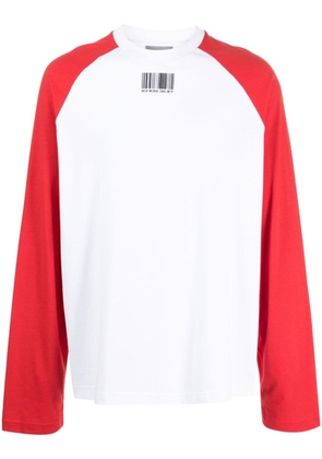 VTMNTS colour-block cotton T-shirt - White