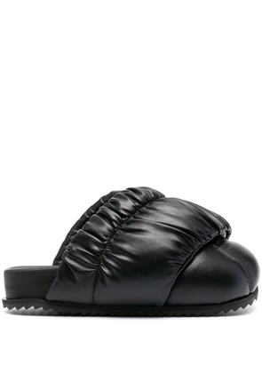 YUME YUME Tent shirred-strap sandals - Black