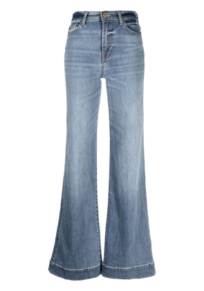 7 For All Mankind logo-patch wide-leg jeans - Blue