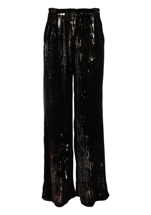 Avant Toi sequin-embellished flared trousers