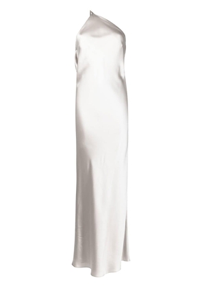 Michelle Mason single-shoulder maxi dress - Grey
