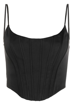 ZIMMERMANN silk corset top - Black