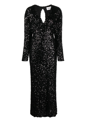 P.A.R.O.S.H. sequin-embellished maxi dress - Black