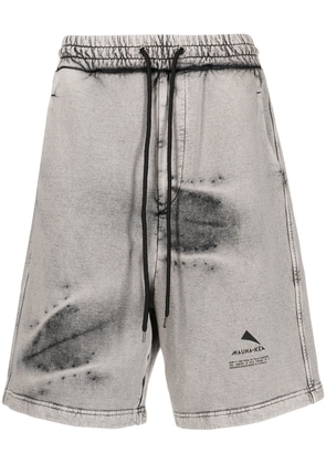 Mauna Kea stonewashed logo-print shorts - Grey