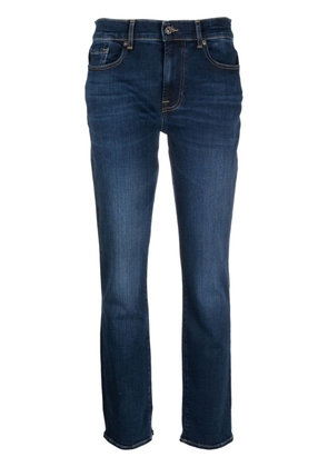 7 For All Mankind Illusion mid-rise cropped jeans - Blue