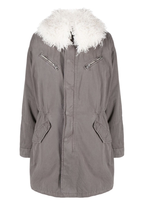 Zadig&Voltaire contrast-collar four-pocket jacket - Grey