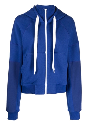 Goen.J long-sleeve zip-up hoodie - Blue