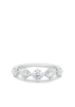 De Beers Jewellers 18kt white gold Arpeggia diamond one row ring - Silver