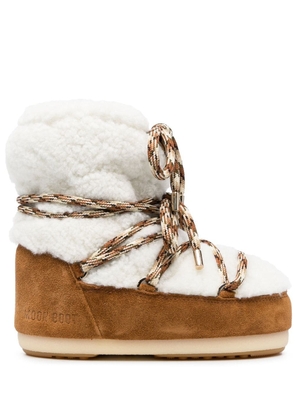 Moon Boot Icon Low shearling boots - Brown