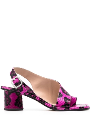 Scarosso Jill snakeskin-effect sandals - Pink