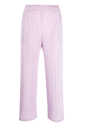Pleats Please Issey Miyake Monthly Colors December plissé trousers - Purple