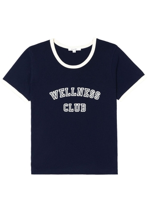 Sporty & Rich Wellness Club motif-print T-shirt - Blue