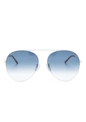 Gucci Eyewear gradient pilot-frame sunglasses - Blue