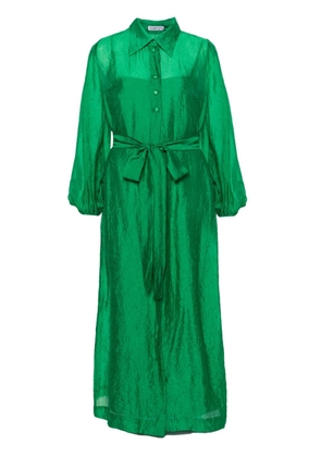 Baruni Lobelia crinkled shirtdress - Green