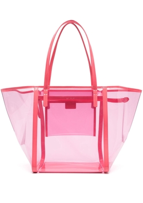 BY FAR Club PVC tote bag - Pink